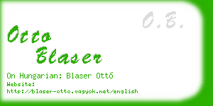 otto blaser business card